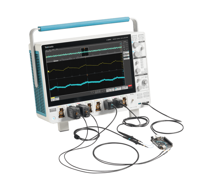 Oscilloscopio da 10 GHz con 4, 6 o 8 canali