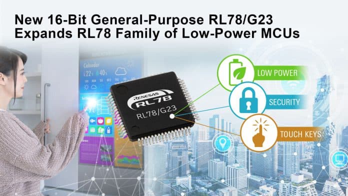 Microcontrollori Low Power a 16 bit con il nuovo RL78/G23