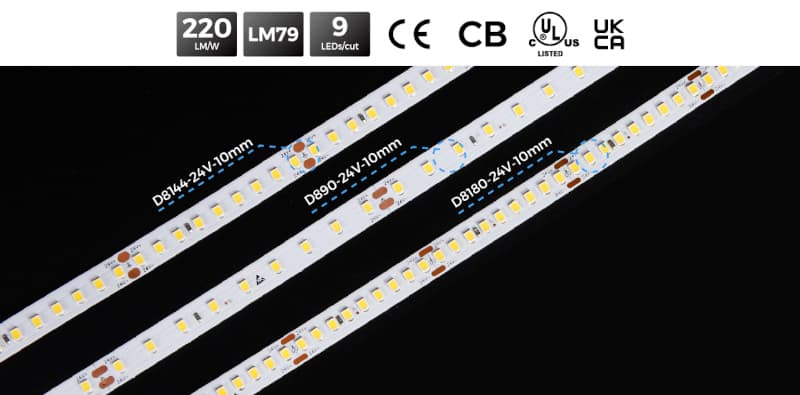 Strisce LED ad altissima efficienza in linea con la normativa Europea ErP