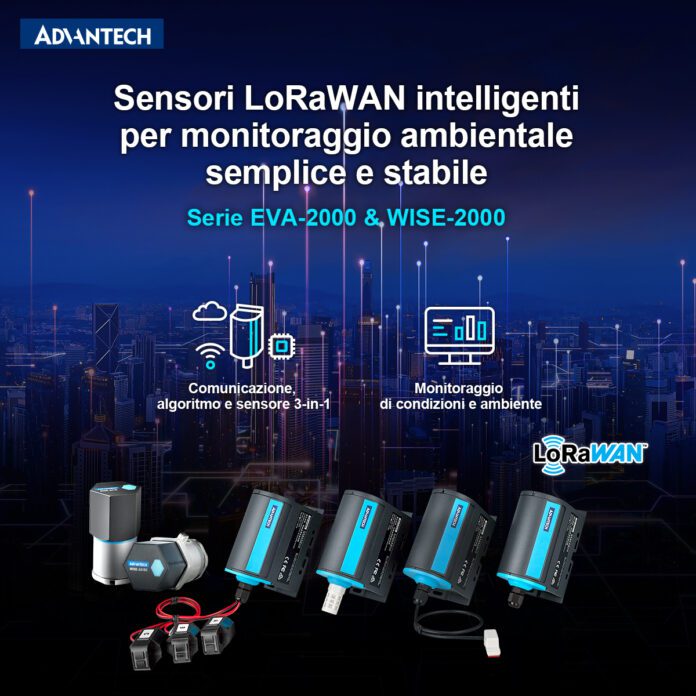 Sensori wireless con tecnologia LoRaWAN